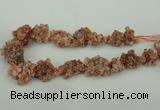 CNG1082 15.5 inches 20*25mm - 25*35mm nuggets red quartz beads