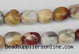 CNG11 15.5 inches 9*12mm nuggets agate gemstone beads