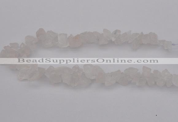 CNG1115 15.5 inches 8*12mm - 13*18mm nuggets white crystal beads