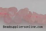 CNG1119 15.5 inches 8*12mm - 13*18mm nuggets rose quartz beads