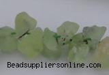 CNG1120 15.5 inches 8*12mm - 13*18mm nuggets green rutilated quartz beads