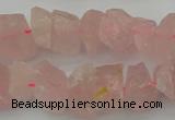 CNG1132 15.5 inches 8*12mm - 13*18mm nuggets rose quartz beads