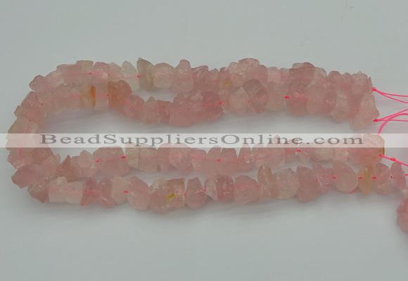 CNG1132 15.5 inches 8*12mm - 13*18mm nuggets rose quartz beads