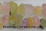 CNG1139 15.5 inches 8*12mm - 13*18mm nuggets mixed quartz beads