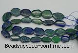 CNG1155 15.5 inches 20*25mm - 25*35mm freeform chrysocolla beads