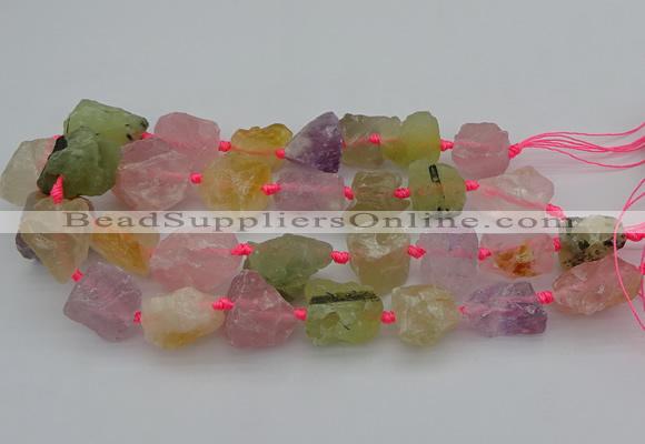 CNG1167 15.5 inches 15*25mm - 25*30mm nuggets mixed quartz beads