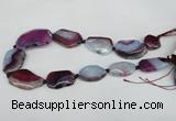 CNG1217 15.5 inches 20*30mm - 30*40mm freeform agate beads