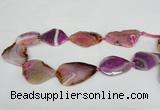 CNG1230 15.5 inches 25*35mm - 30*50mm freeform agate beads