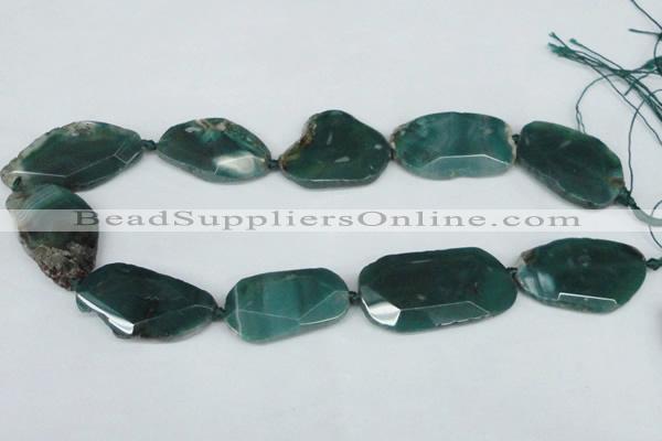 CNG1233 15.5 inches 20*35mm - 35*45mm freeform agate beads