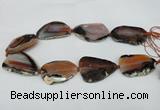 CNG1240 15.5 inches 30*40mm - 35*50mm freeform agate beads