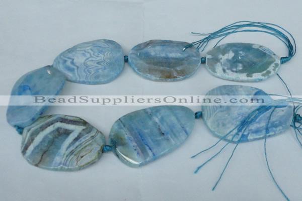 CNG1258 15.5 inches 40*50mm - 45*55mm freeform agate beads