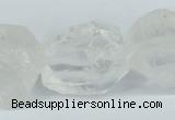 CNG1308 15*20mm – 25*30mm faceted nuggets white crystal beads