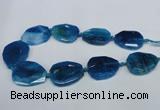 CNG1332 15.5 inches 35*40mm faceted freeform agate beads