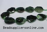 CNG1333 15.5 inches 35*40mm faceted freeform agate beads