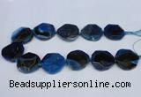 CNG1337 15.5 inches 32*35mm faceted freeform agate beads