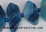 CNG1396 15.5 inches 15*25mm - 20*40mm wand agate gemstone beads