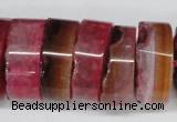 CNG1474 15.5 inches 10*25mm - 14*25mm nuggets agate gemstone beads