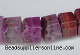 CNG1476 15.5 inches 8*15mm - 12*15mm nuggets agate gemstone beads