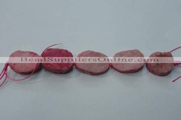 CNG1511 8 inches 20*30mm - 25*35mm freeform agate beads