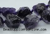 CNG1545 15.5 inches 10*14mm - 12*16mm nuggets amethyst beads