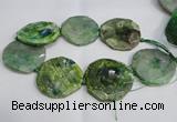 CNG1552 15.5 inches 50*52mm faceted freeform agate beads