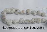 CNG1575 18*25mm - 20*30mm nuggets plated druzy agate beads