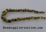 CNG1582 15.5 inches 8*12mm - 12*20mm nuggets plated quartz beads