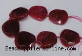 CNG1605 15.5 inches 45*50mm faceted freeform agate beads