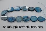 CNG1657 15.5 inches 25*30mm - 30*35mm freeform druzy agate beads