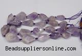 CNG1706 15.5 inches 15*20mm - 18*35mm nuggets lavender amethyst beads