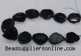 CNG2140 15.5 inches 25*35mm - 30*40mm freeform agate gemstone beads