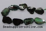 CNG2142 15.5 inches 30*35mm - 35*40mm freeform agate gemstone beads