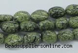 CNG215 15.5 inches 8*10mm nuggets green lace gemstone beads