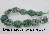 CNG2162 15.5 inches 25*35mm - 35*40mm nuggets druzy agate beads