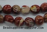 CNG217 15.5 inches 10*12mm nuggets red jasper gemstone beads