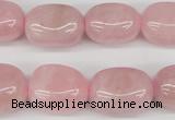 CNG22 15.5 inches 12*17mm nuggets rose quartz gemstone beads