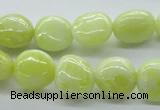 CNG223 15.5 inches 10*14mm nuggets lemon jade gemstone beads