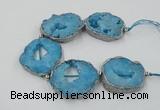 CNG2333 7.5 inches 35*40mm - 45*50mm freeform druzy agate beads