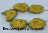 CNG2338 7.5 inches 40*50mm - 55*60mm freeform druzy agate beads