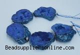 CNG2361 7.5 inches 40*50mm - 55*60mm freeform druzy agate beads