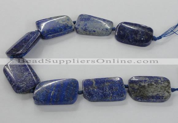 CNG2428 15.5 inches 25*35mm - 30*40mm freeform lapis lazuli beads