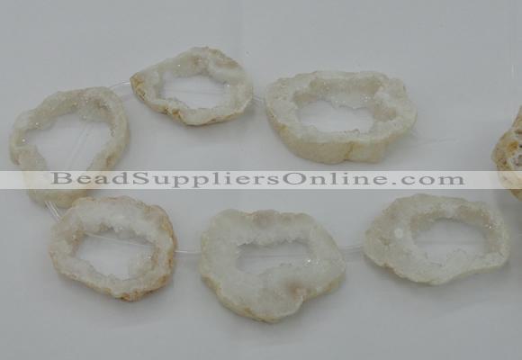 CNG2440 15.5 inches 45*50mm - 55*65mm freeform druzy agate beads