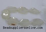 CNG2535 15.5 inches 40*45mm - 45*55mm freeform druzy agate beads