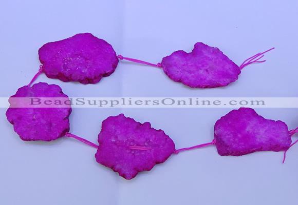 CNG2572 15.5 inches 45*50mm - 55*65mm freeform druzy agate beads