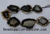 CNG2615 15.5 inches 45*50mm - 50*60mm freeform druzy agate beads