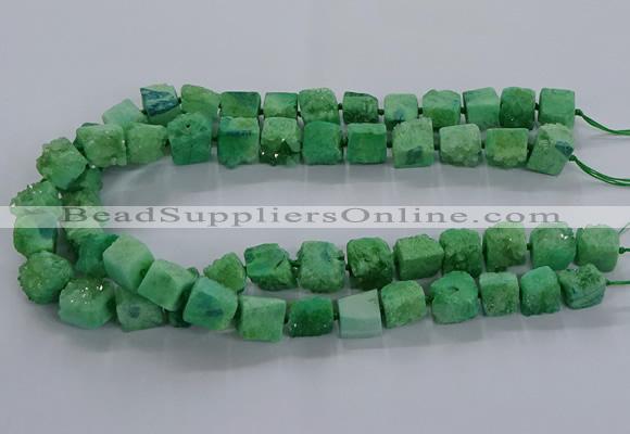 CNG2622 15.5 inches 10*12mm - 14*16mm nuggets druzy agate beads