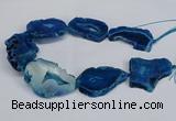 CNG2680 15.5 inches 30*40mm - 40*50mm freeform druzy agate beads