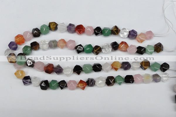 CNG27 15.5 inches 12*12mm faceted nuggets mixed gemstone beads