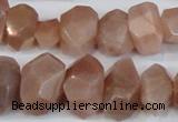 CNG2701 15.5 inches 10*14mm - 13*18mm faceted nuggets moonstone beads