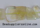 CNG2706 15.5 inches 13*18mm - 15*20mm freeform natural citrine beads